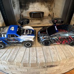 Please Read Description!  Price For Both Traxxas Slash 4wd VXL And Traxxas Ford Fiesta Rally Car 4wd