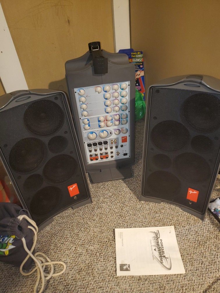 Fender Pa System P250 Will Trade For Bluetooth Speaker And Some Cash