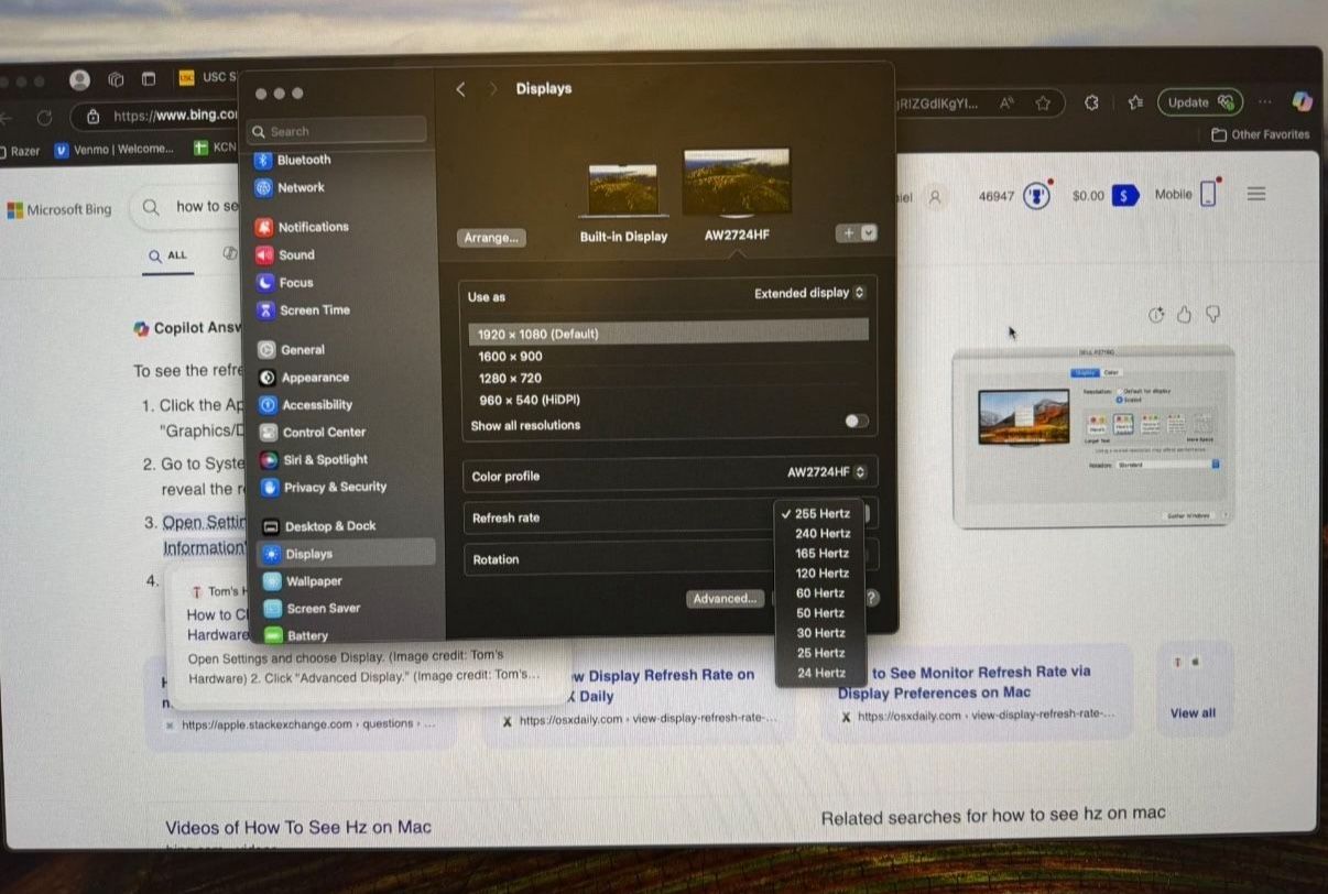 360hz Alienware AW2724HF 27” IPS FHD Gaming Monitor