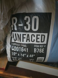 R-30 and R-19 insulation.