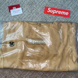Supreme Box Logo Hooded Sweatshirt (FW21) Light Mustard