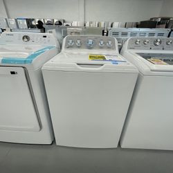 GE 4.6 Cu Ft Washer Deep Fill, Sanitize 