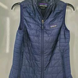 Patagonia Blue Women's Nano Puffer Quilted Vest Size S