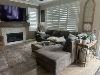 Charcoal Grey Ashley Sectional Couch