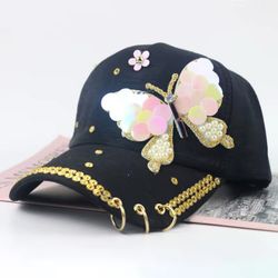 Summer Hat For Women Butterfly Diamond 