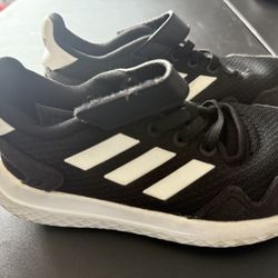 Adidas Black and White Sneakers with Breathable Mesh