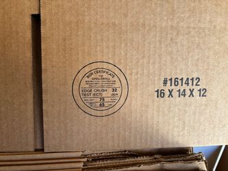 Cardboard Boxes-  80- 16 x 14 x 12