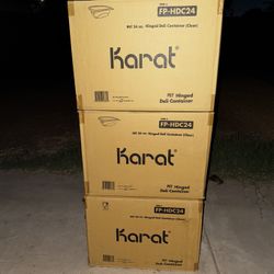 Karat Clear Containers 