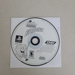 SpongeBob SquarePants SuperSponge Sony PlayStation 1 PS1 Loose Video Game 2001