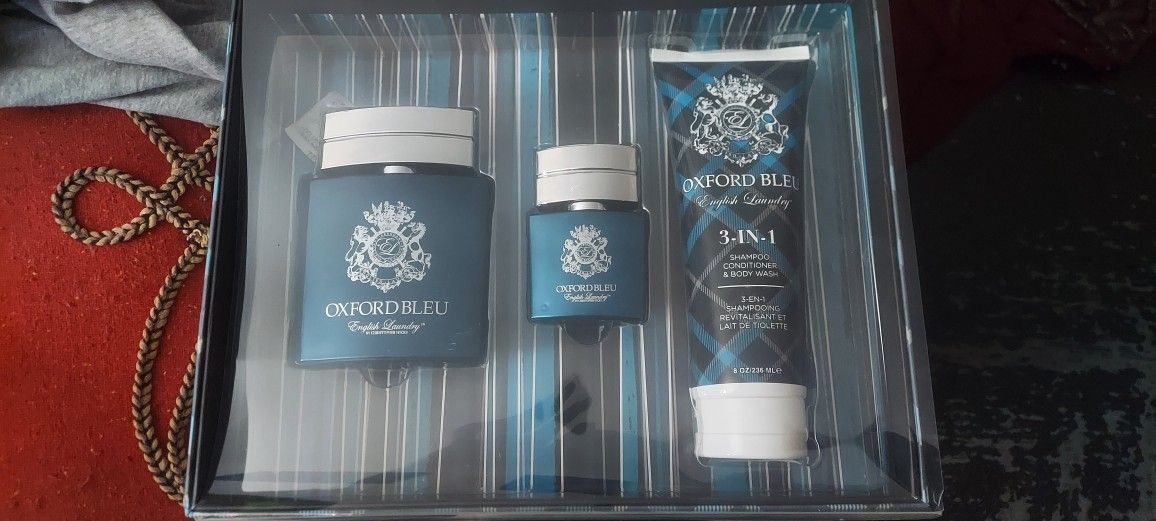 English Laundry Oxford Bleu Men's Fragrance Set, Brand New