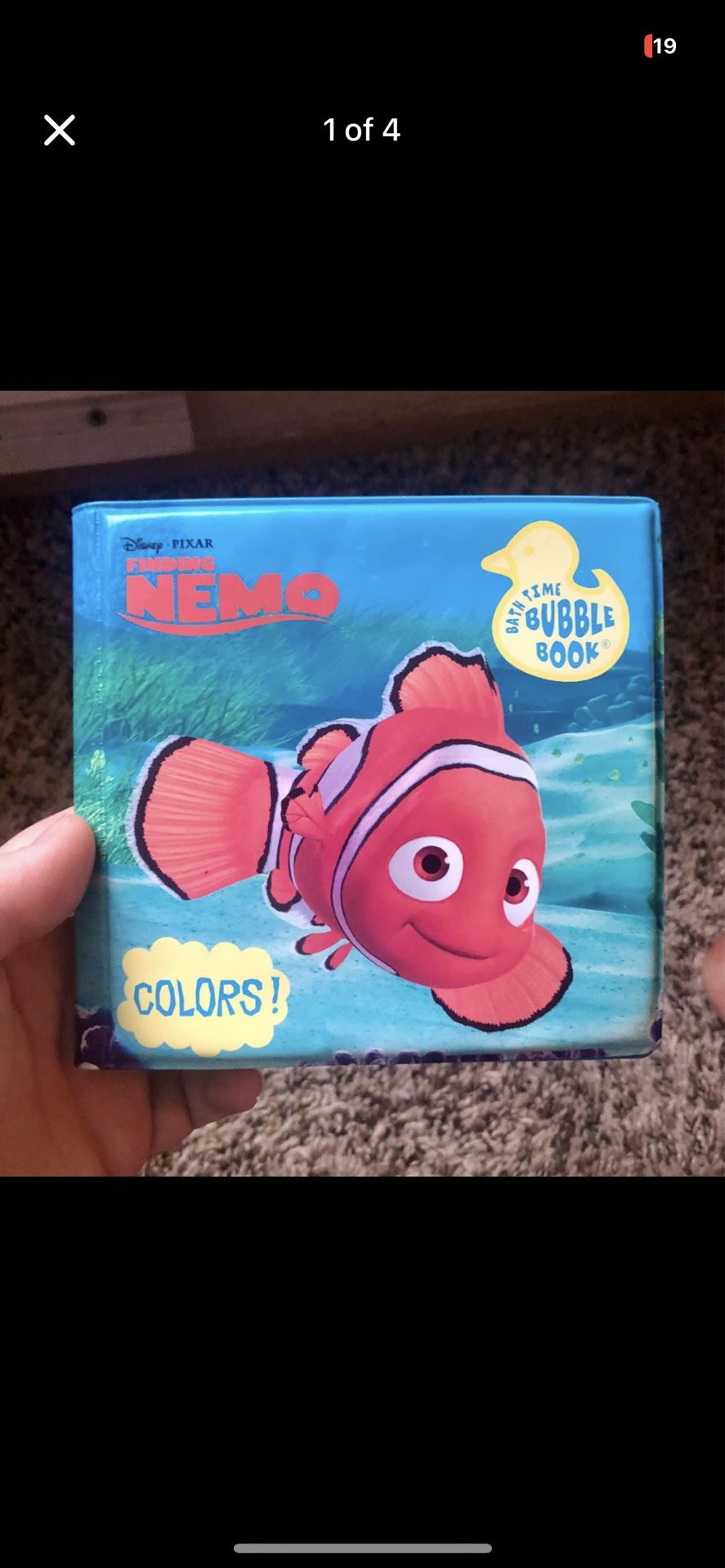 Finding Nemo Toddler Bath Book