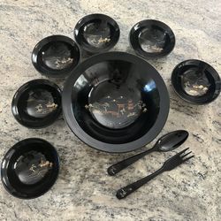 MCM Aizu Hand Painted Japanese’s Serving Set  