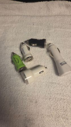 Lot of 5 USB Car Chargers