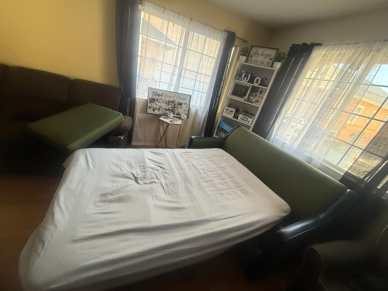 It’s a Sofa Cama It’s In Really Good Conditions It’s Used