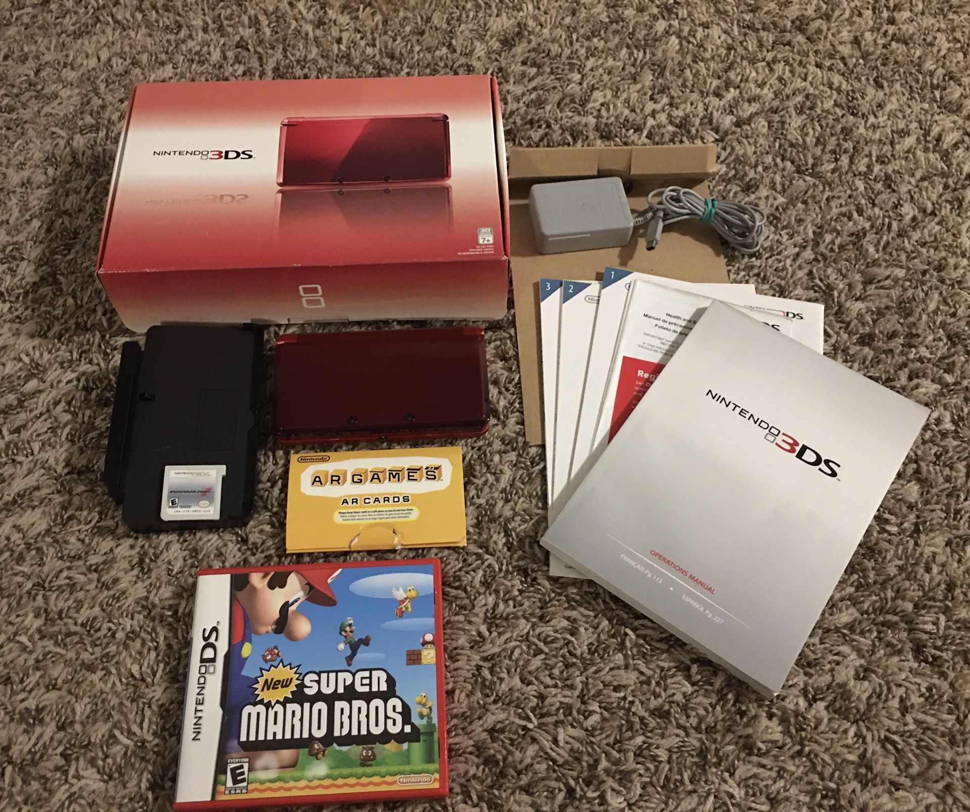 Flame Red Nintendo 3DS Bundle.