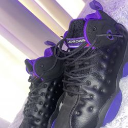 Air jordan 13 black and purple 