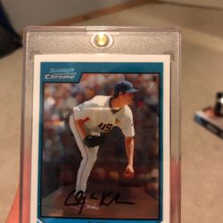 Clayton Kershaw limited edition bowman chrome rookie