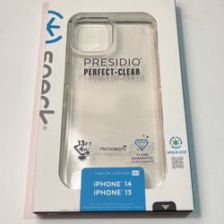 New Speck Presidio Perfect Clear Case for iPhone 14/13