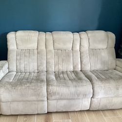 Gray Recliner Sofa And Loveseat 