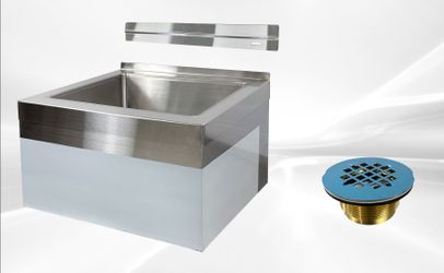 NSF Stainless Steel Floor Mop Sink 20 x 16 x 6 Bowl HN-FMS-16206