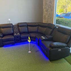 Brand New Power Reclining Sectional Sofa / Sofa Seccional Reclinable Nuevos a Estrenar … Fast 🚚