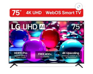 LG 75-Inch 4K UHD WebOS Smart TV