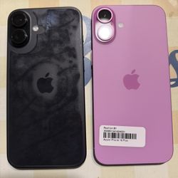 Iphone 16 Plus Pink and Black