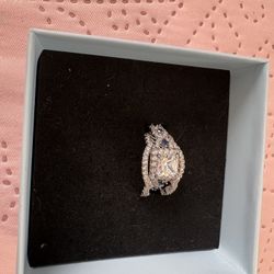 Anillo De  Comprimiso 925 Plata  Size 7 