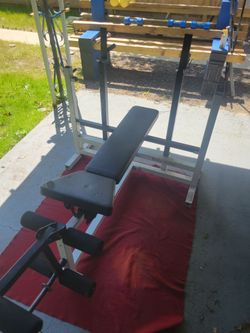 BODY SOLID  OLYMPIC BENCH  DIP BARS LEG EXTENSION  ADJUSTABLE SEAT 
11525 S HALSTED /7111.S WESTERN
75$ CASH ONLY AS IS
