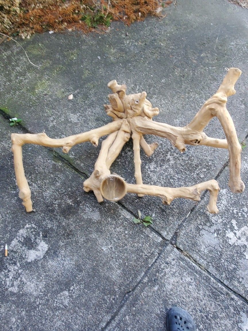 Large Driftwood Bird Stand