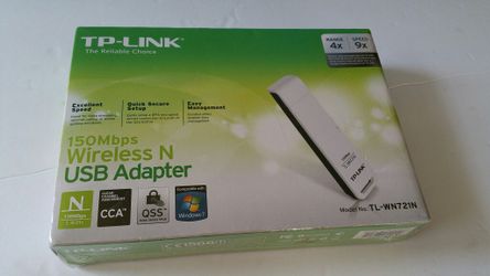 USB WIRELESS ADAPTER TP-LINK FOR LAPTOP OR DESKTOP NEW&SEALED