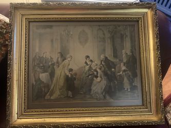 Framed Antique Art, Georgian Era 