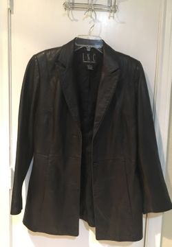 Leather jacket by INC medium