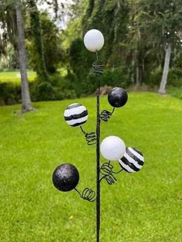 Glitter Ball Wire Curl Spray Festive Christmas, Halloween Home Decor 22.7"