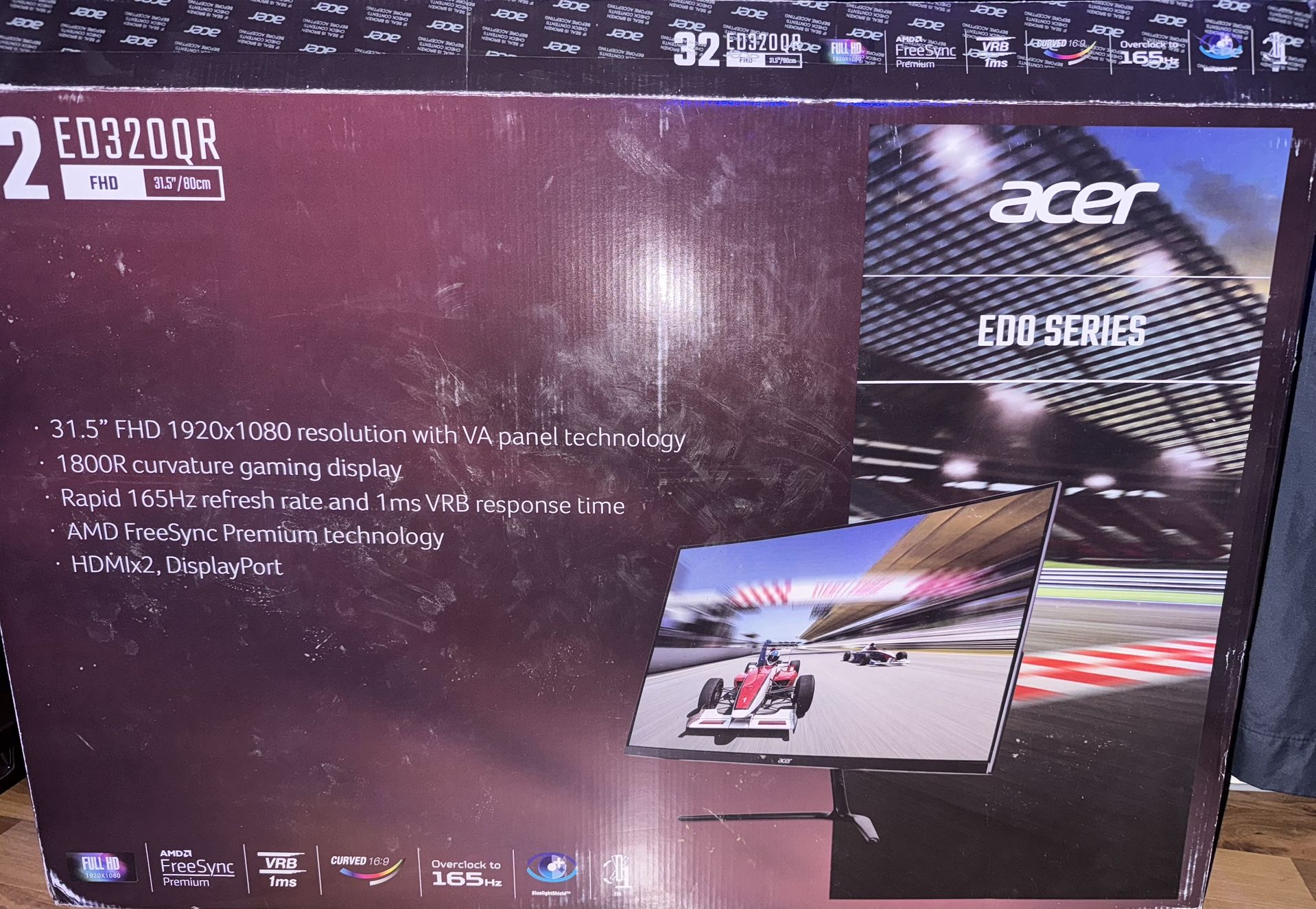 32’ 165hz Curved Gaming Monitor