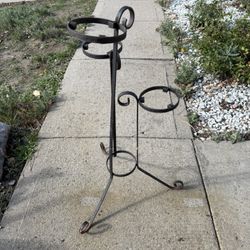 Vintage Wrought Iron Plant Stand