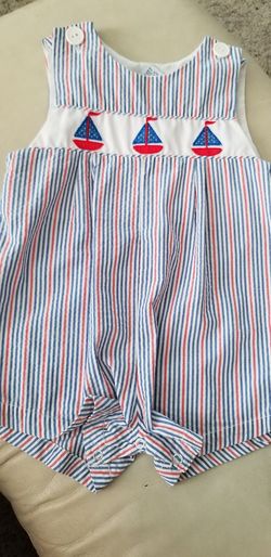 Toddler Seer-sucker Jon-Jon Sz: 18months