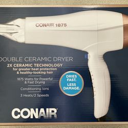 Conair Double Ceramic Hairdryer Hair Dryer LNIB