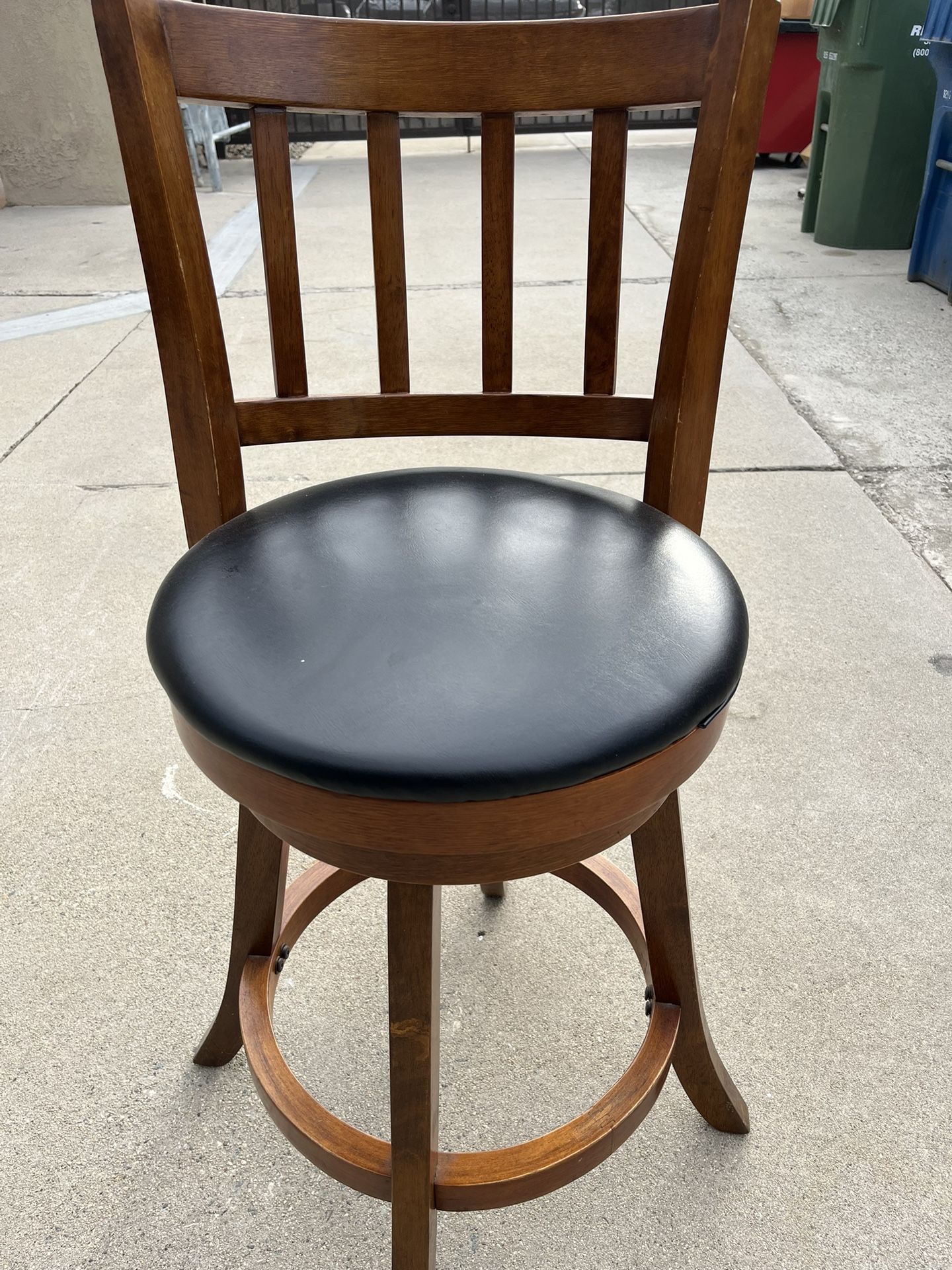 Solid Oak Bar Stools (4)