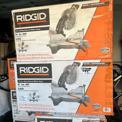 RIDGID 15 Amp Corded 12 in. Dual Bevel Miter Saw with LED Cutline Indicator  BRAND NEW