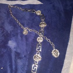 Vintage Gold Tone Versace Medusa Chain Belt One Size Fits Off