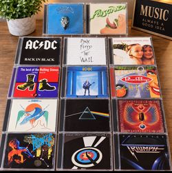 Vintage Rock CD Lot – Pink Floyd, AC/DC, Eagles, Bowie & More – $100
