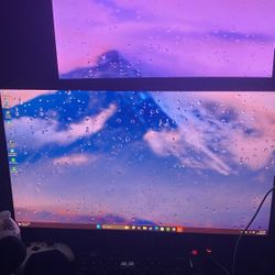 Lg Monitor 27 Inch 100hz And Sceptre 144hz 24 inch And A Stand