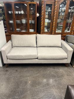 Stylus Light Gray Modern Sofa with Loose Cushions