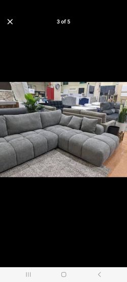 Sectional Sofa Grey New