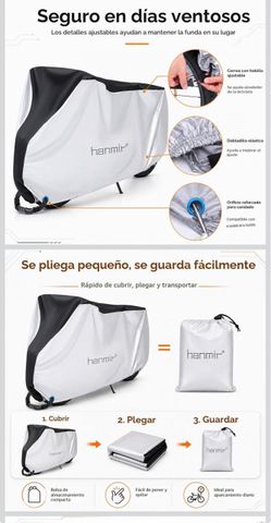 Bike Cover Waterproof Outdoor Anti Dust Rain Snow UV Rays Mountain Bike Cover Road Heavy Duty with Locking Holes and Storage Bag