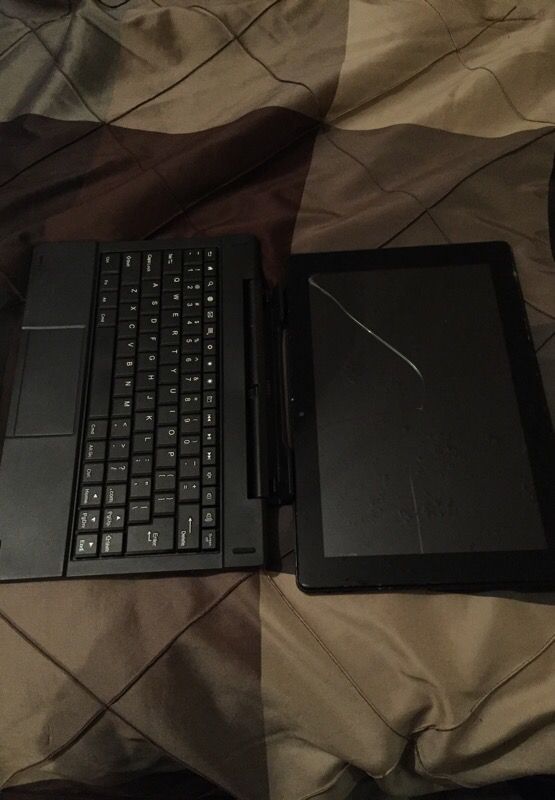 Tablet with keyboard for parts