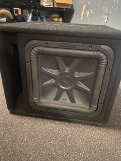 12” KICKER L7 BOX AND L7 SUBWOOFER