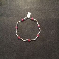 Hot Pink Crystal Anklet