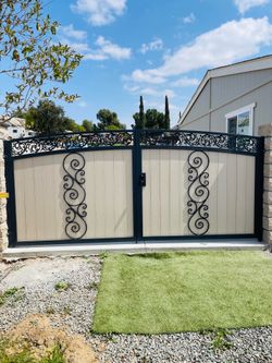 Wrought iron gates